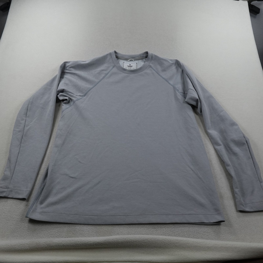Reigning Champ Long Sleeve Shirt Mens XL Gray Lightweight Performance Gym